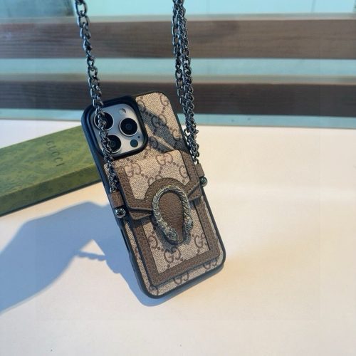 13434382960208607 GUCCI GG柄チェーンケース ベージュ