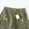 CHROME HEARTS クロスデニムパンツ カーキ
