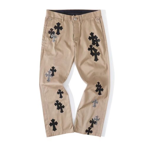 13434572920827960 CHROME HEARTS クロスデニムパンツ カーキ