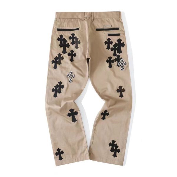 CHROME HEARTS クロスデニムパンツ カーキ