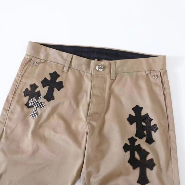 CHROME HEARTS クロスデニムパンツ カーキ