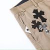CHROME HEARTS クロスデニムパンツ カーキ