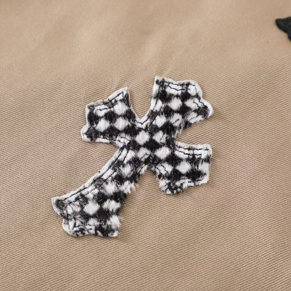CHROME HEARTS クロスデニムパンツ カーキ