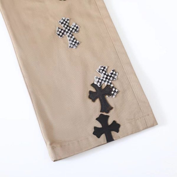 CHROME HEARTS クロスデニムパンツ カーキ