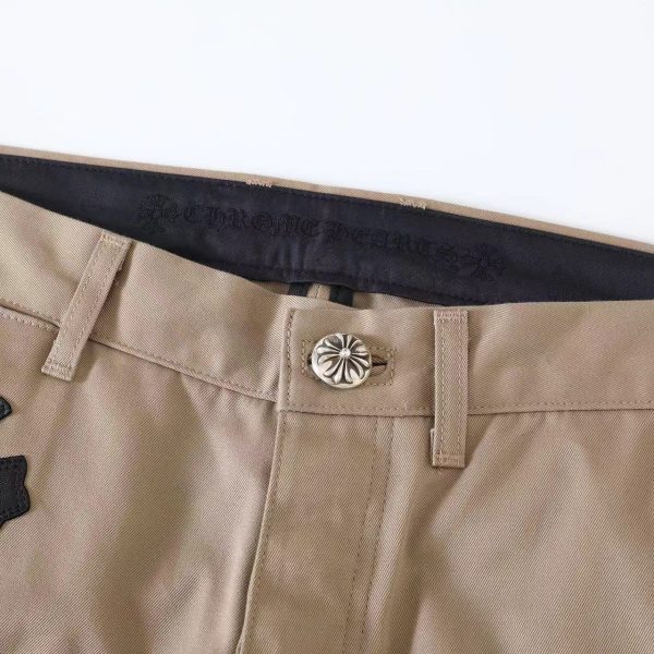 CHROME HEARTS クロスデニムパンツ カーキ