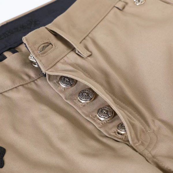 CHROME HEARTS クロスデニムパンツ カーキ