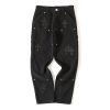 13434572968548091 CHROME HEARTS クロスデニムカーゴパンツ ブラック