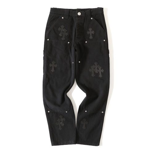 CHROME HEARTS クロスデニムカーゴパンツ ブラック