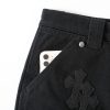 13434572972281558 CHROME HEARTS クロスデニムカーゴパンツ ブラック