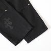 13434572977513818 CHROME HEARTS クロスデニムカーゴパンツ ブラック