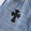13434573007662957 CHROME HEARTS クロスデニムパンツ デニムブルー
