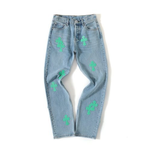 13434573030438450 CHROME HEARTS クロスデニムパンツ デニムブルー