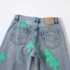 CHROME HEARTS クロスデニムパンツ デニムブルー