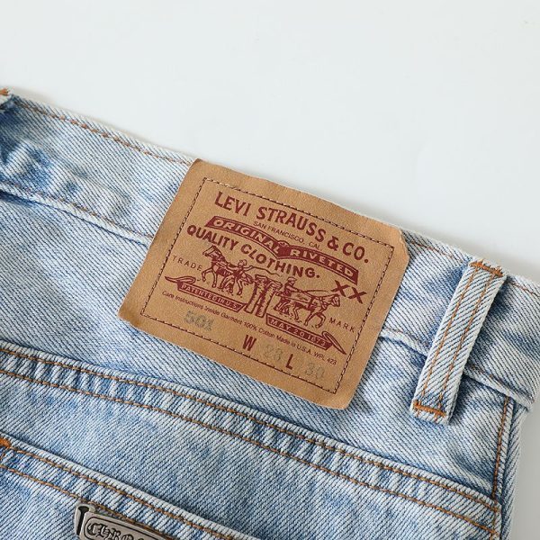 CHROME HEARTS クロスデニムパンツ デニムブルー