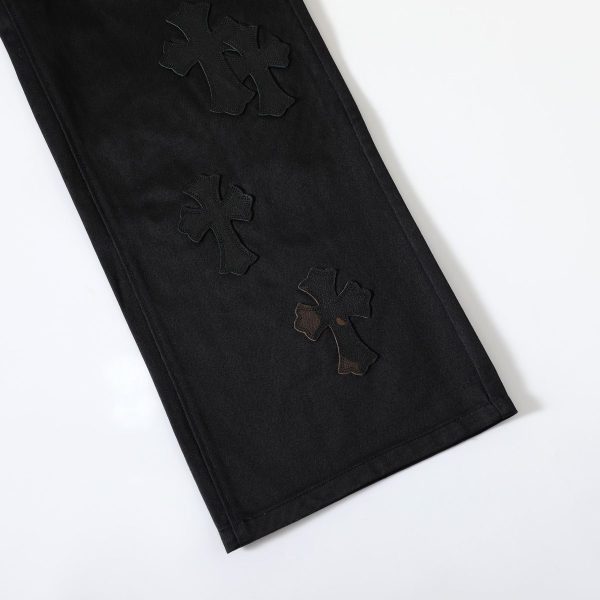 13434573131977281 CHROME HEARTS クロスデニムパンツ ブラック