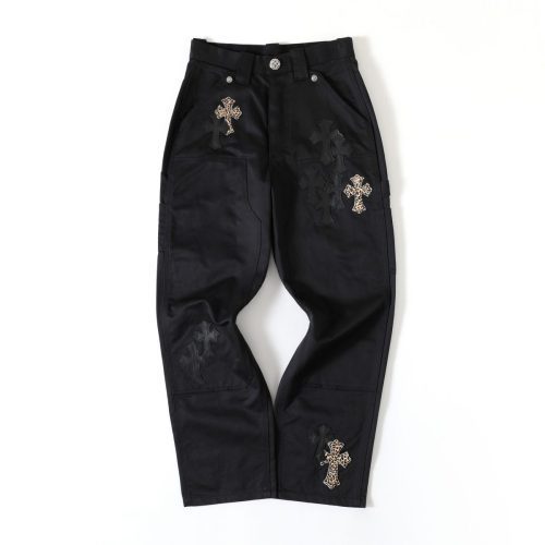 CHROME HEARTS クロスデニムカーゴパンツ ブラック