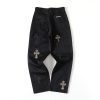 13434573150445304 CHROME HEARTS クロスデニムカーゴパンツ ブラック