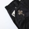 13434573153531409 CHROME HEARTS クロスデニムカーゴパンツ ブラック