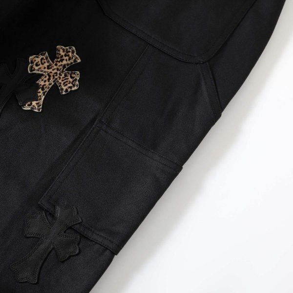13434573162992088 CHROME HEARTS クロスデニムカーゴパンツ ブラック