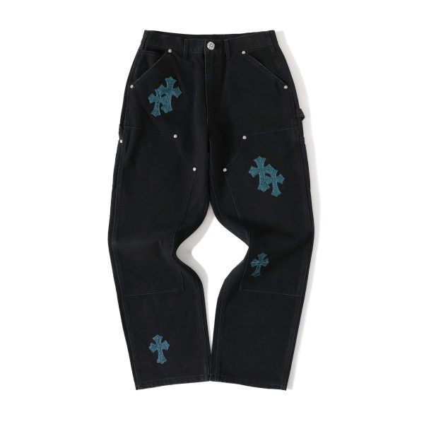 13434573254848560 CHROME HEARTS クロスデニムパンツ ブラック