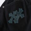 13434573258095440-1.jpg CHROME HEARTS クロスデニムパンツ ブラック