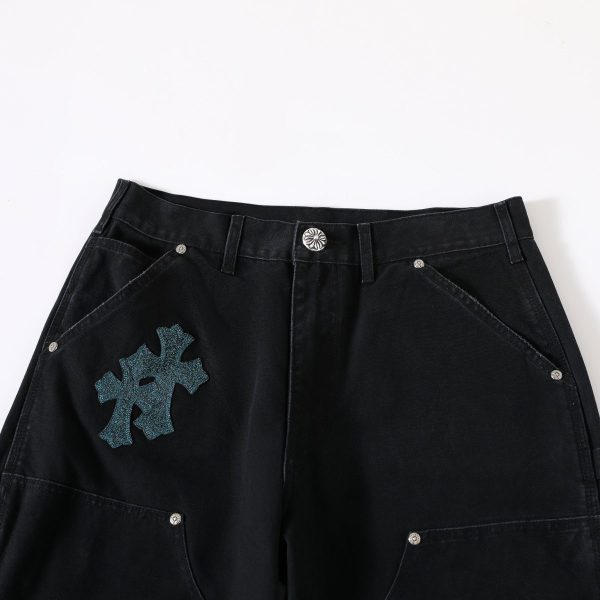 13434573259565796 CHROME HEARTS クロスデニムパンツ ブラック