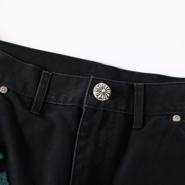 13434573261012112 CHROME HEARTS クロスデニムパンツ ブラック