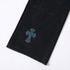13434573262433207 CHROME HEARTS クロスデニムパンツ ブラック