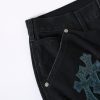 13434573263924732 CHROME HEARTS クロスデニムパンツ ブラック