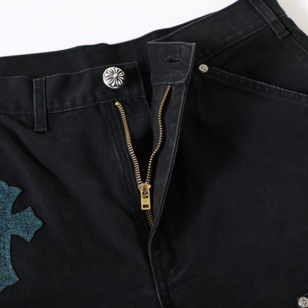 13434573267217920 CHROME HEARTS クロスデニムパンツ ブラック