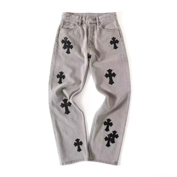 13434573359377279 CHROME HEARTS デニムパンツ グレー
