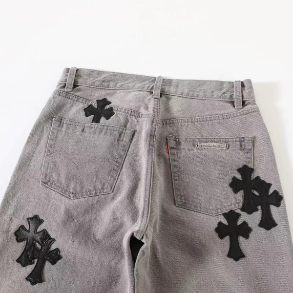 13434573375901914 CHROME HEARTS デニムパンツ グレー