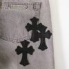 13434573378089211 CHROME HEARTS デニムパンツ グレー