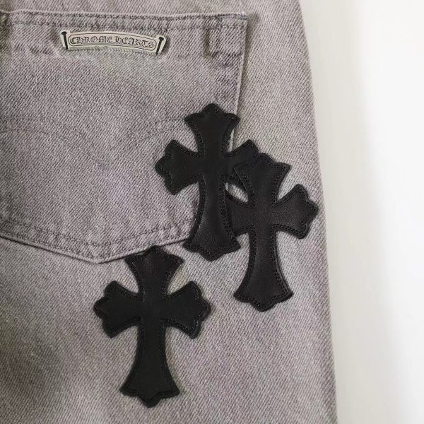 13434573378089211 CHROME HEARTS デニムパンツ グレー