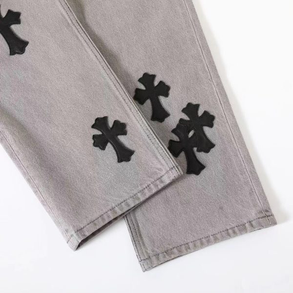 13434573380502197 CHROME HEARTS デニムパンツ グレー