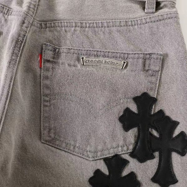 13434573388677630 CHROME HEARTS デニムパンツ グレー