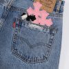 CHROME HEARTS クロスデニムパンツ ブルー