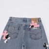 CHROME HEARTS クロスデニムパンツ ブルー
