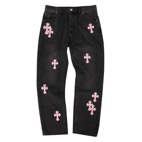 CHROME HEARTS クロスデニムパンツ ブラック