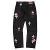 13434573642635457 CHROME HEARTS クロスデニムパンツ ブラック