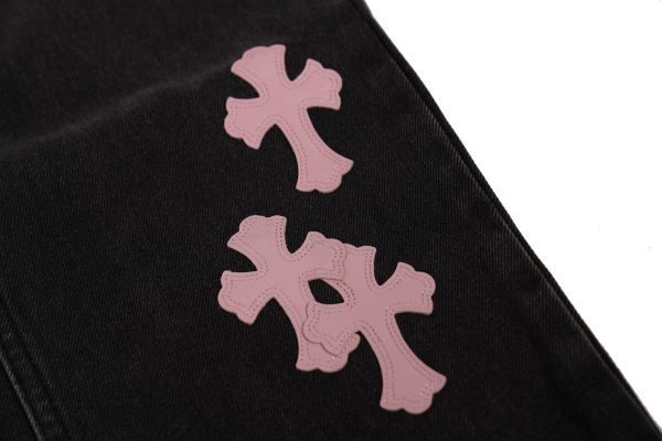 13434573644486817 CHROME HEARTS クロスデニムパンツ ブラック