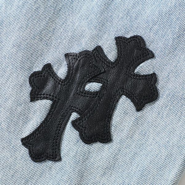 CHROME HEARTS クロスデニムパンツ ブルー