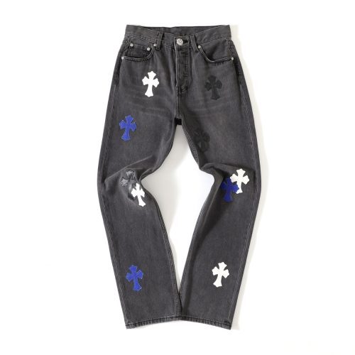 CHROME HEARTS ウォッシュドストレートデニム ダークグレー