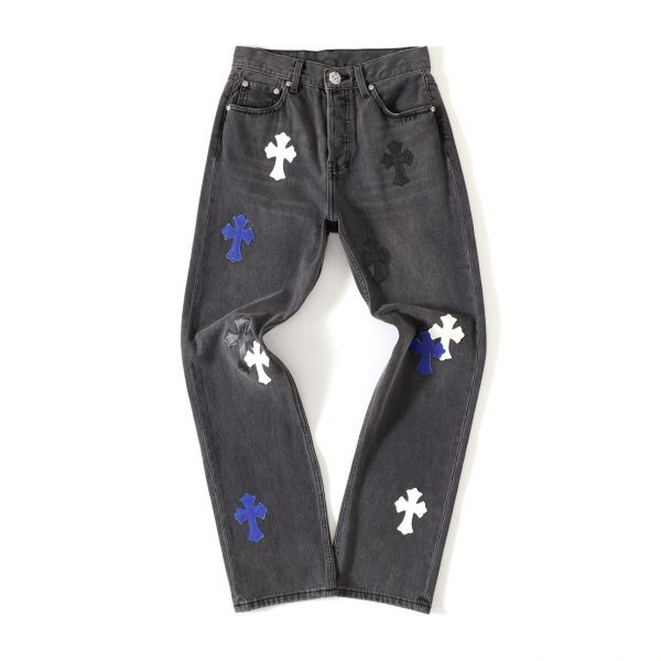 CHROME HEARTS ウォッシュドストレートデニム ダークグレー