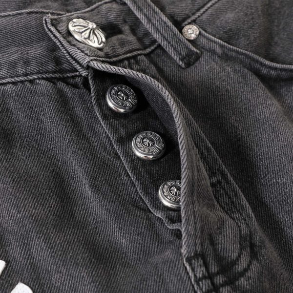CHROME HEARTS ウォッシュドストレートデニム ダークグレー