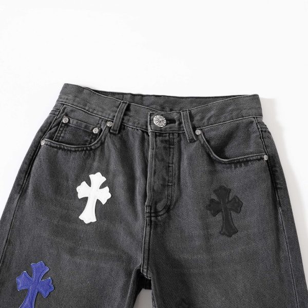 CHROME HEARTS ウォッシュドストレートデニム ダークグレー