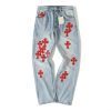 CHROME HEARTS ウォッシュドストレートデニム ブルー