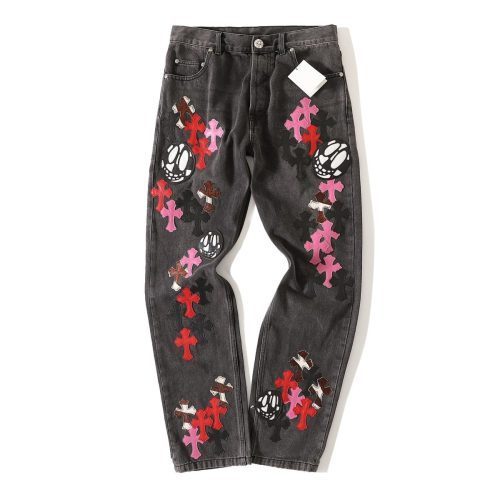 CHROME HEARTS グラフィティデニムパンツ ダークグレー