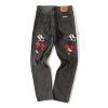 13434616261871392 CHROME HEARTS グラフィティデニムパンツ ダークグレー