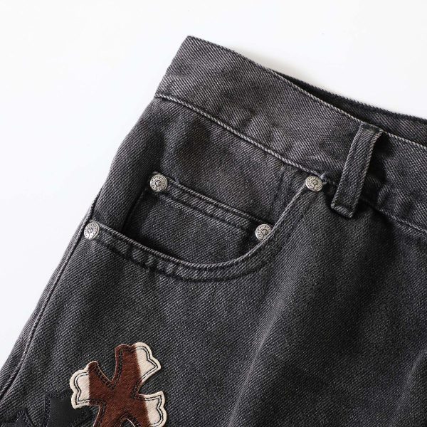 13434616265257751 CHROME HEARTS グラフィティデニムパンツ ダークグレー